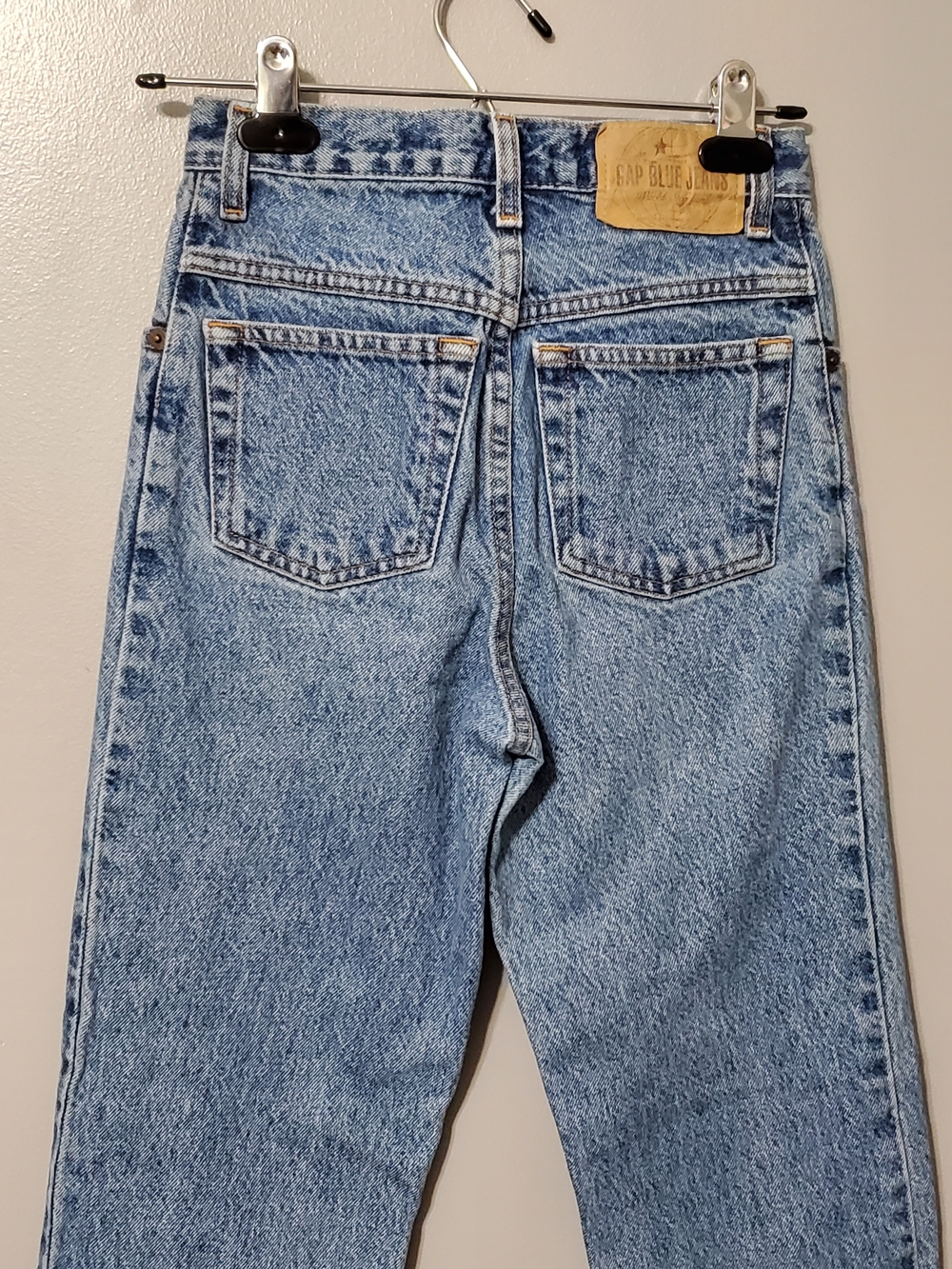 Vintage GAP Easy Fit Slim Stone Wash Straight Leg Denim Kids Jeans Boy Size 14 - Picture 5 of 8